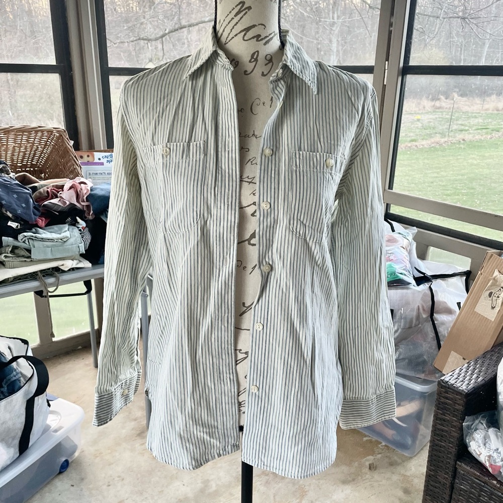 Ralph Lauren women’s striped button up top